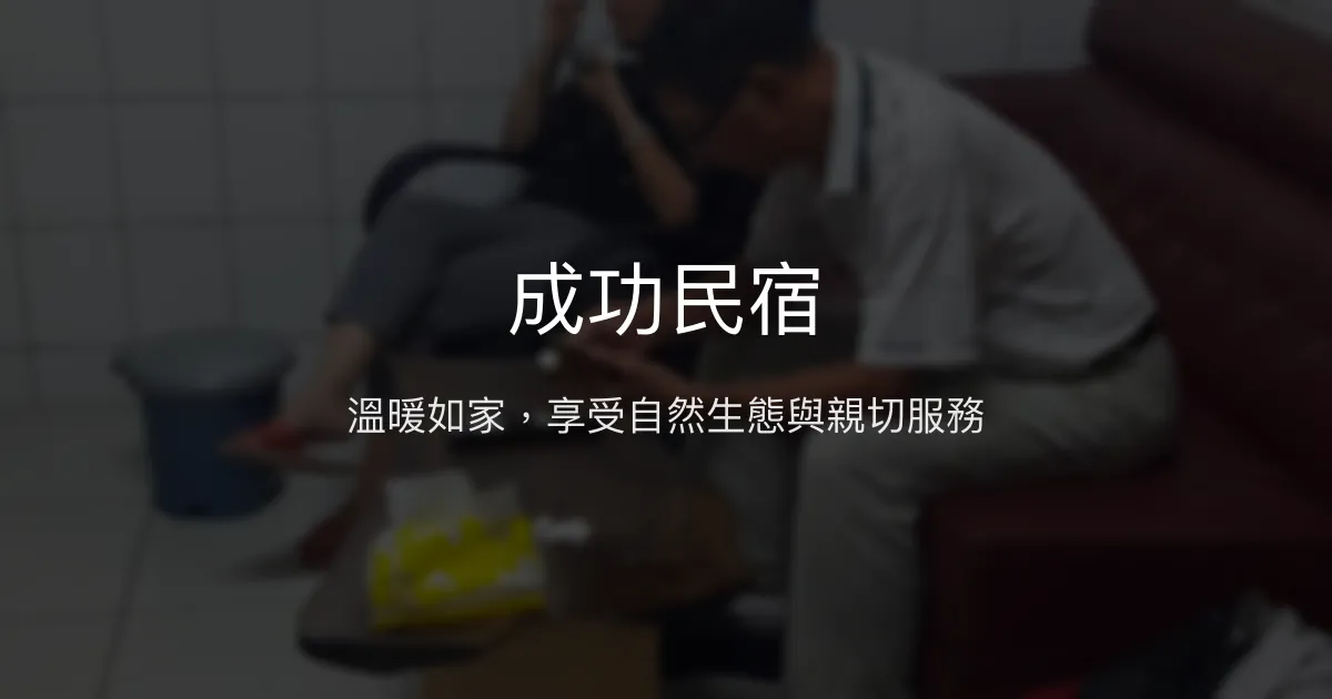 成功民宿評價、特色體驗、房價資訊、訂房連結 - 溫馨家庭式住宿
